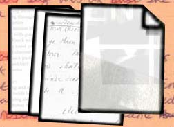 Handwritten essay notes