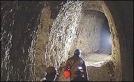 Picture: A disused chalk mine in Norwich