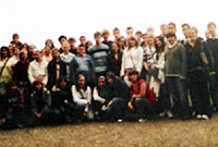 Rhai o griw yr ysgol yn yr Almaen