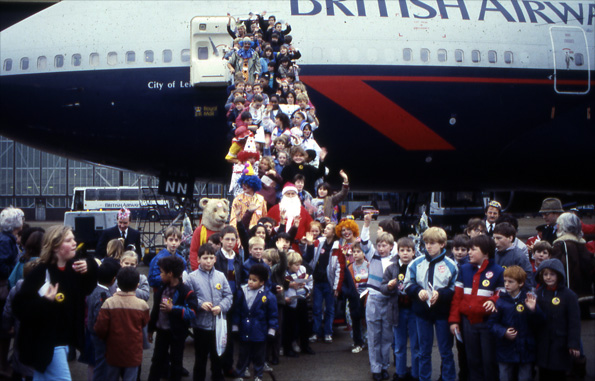 BA Christmas party flight