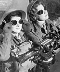 Photograph showing ATS anti-aircraft crew, 1941
