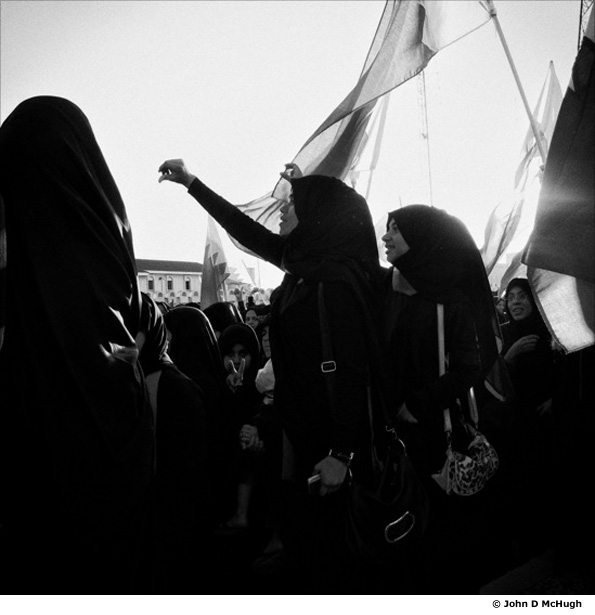 Protests in the camp