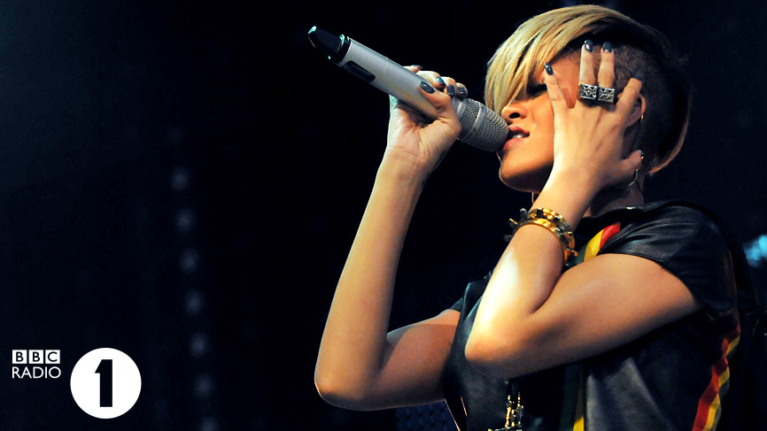 Rihanna performing live at Radio 1's Big Weekend 2010