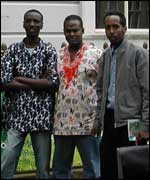 Hashim Duale and Mohad Tarrah with friend