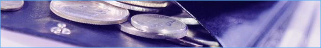 Coins in a wallet