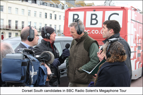 Candidates being interviewed
