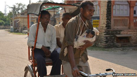 indian rickshaw baby