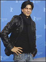 Shah Rukh Khan poses for media