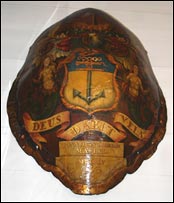 Decorated turtle shell. Photo: Trinity House