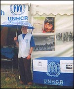 UNHCR at Glasto 2003 (image courtesy: UNHCR)