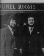 John Norman and brother Eddie outside the Brunel