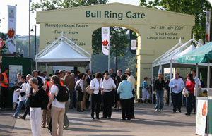 The gates open to the public