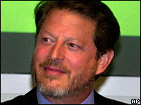 Al Gore sporting a beard in 2001