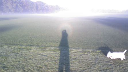 A Brocken Spectre taken by Phil Edwards, Wales.