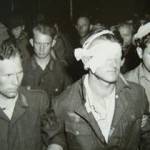 photograph of German prisoners of war at the USA Military Hospital in Warrington