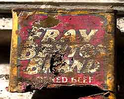 Tin of corned beef - empty