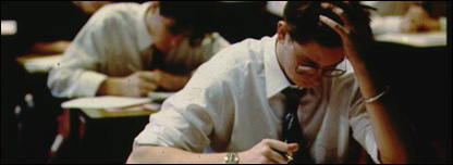 School pupils working in classroom
