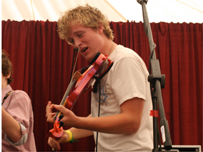 Johnny of Wheeler Street in the Farm Folk tent