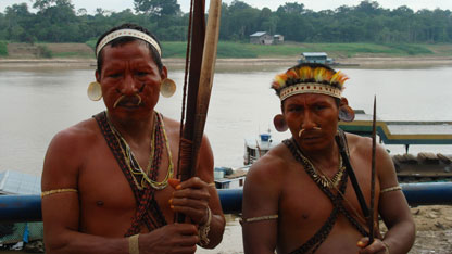  Two Matis men in Atalaia do Norte