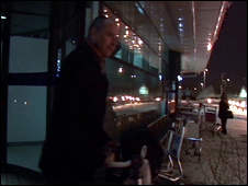 Chris Jackson leaves airport after fourteen hours inside terminal building