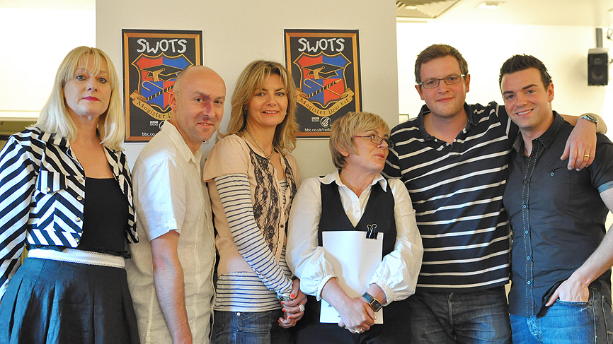 Hattie Hayridge, Christopher Brookmyre, Jo Caulfield, Susan Morrison, Miles Jupp and Des Clarke.