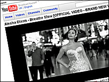 Alesha Dixon video on YouTube