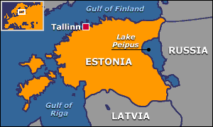 Map of Estonia