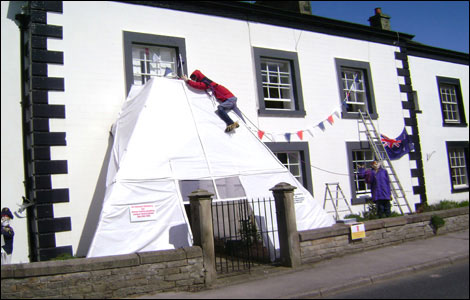 Sir Edmund Hillary the Sherpa scarecrow!