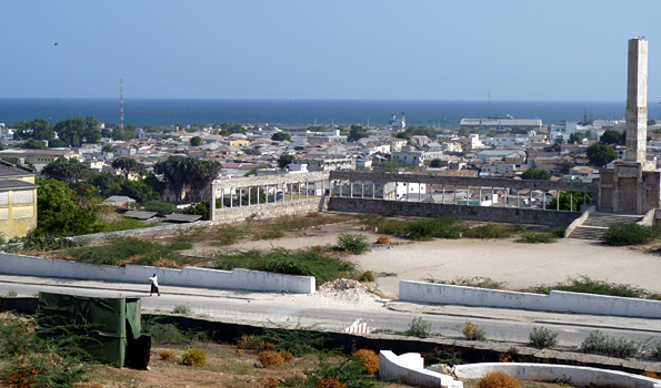 View of Mogadishu from the destroyed parliament building