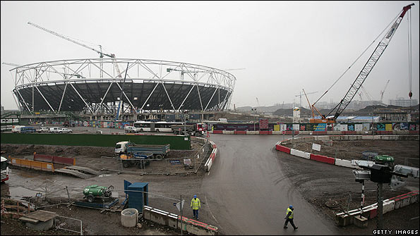 The Olympic Park in Stratford