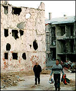 Připomínka války v Sarajevu