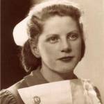 May Hayward, nee Lee, as a State Registered Nurse, 1945