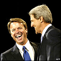 John Kerry (vpravo) a John Edwards 