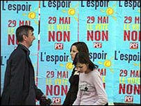 Fransa'da referandum afişleri