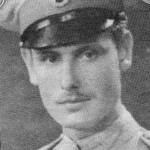 John Brereton as a Troop Sergeant Major, Royal Marines. First of all he served on HMS Barham in the Mediterranean and then on HMS Coventry up until 1942. He was torpedoed twice durin this period.