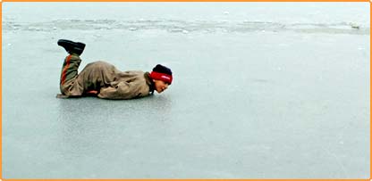 سرینگر میں سردی کی لہر