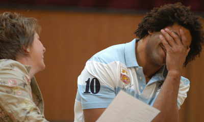 Colin struggles with his pronunciation