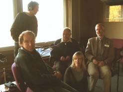 Brett Westwood and guests in action at W.W.T Slimbridge.