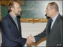 سولانا و لاريجانی