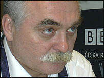 Milan Urban ve studiu BBC