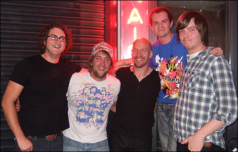 The Plymouths at BBC South:Live (one of them is standing on a box!)