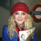 Bernie Allen waiting to board a train on the London Underground