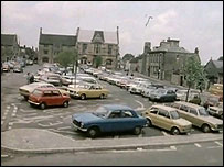 Cross Hayes market square in 1977