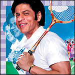 Producer/ actor Shah Rukh Khan - smiling all the way to the UK Box Office