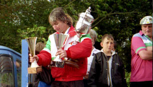 Joey on the podium at Skerries