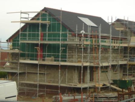 House with solar panel