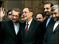 جلیلی، سولانا و لاریجانی