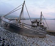 Memorial in Scalloway to the Shetland Bus
