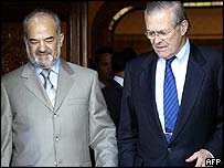 İbrahim Caferi ve Donald Rumsfeld