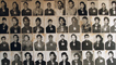 Photos of victims of the Khmer Rouge Killing Fields, displayed at Toul Sleng, the former school that was turned into a prison camp called S-21